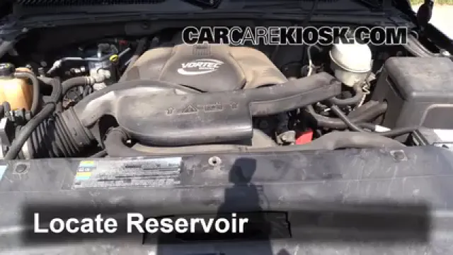 2003 Cadillac Escalade 6.0L V8 Liquide essuie-glace Ajouter du liquide